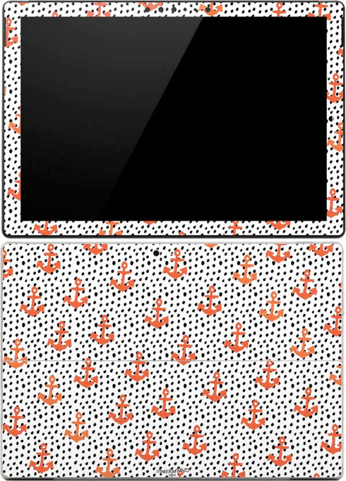 Bouffants and Broken Hearts Anchors and Dots Surface Pro (2017) Skin